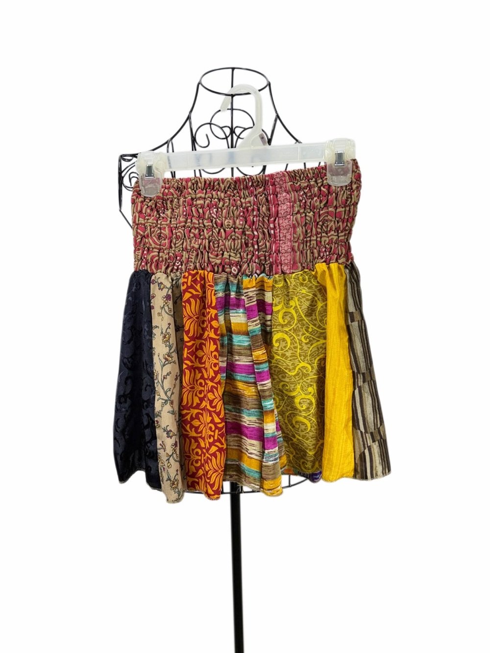 CYN Cynthia Mehra Silk Patchwork Shorts One Size NWOT Boho Festival India